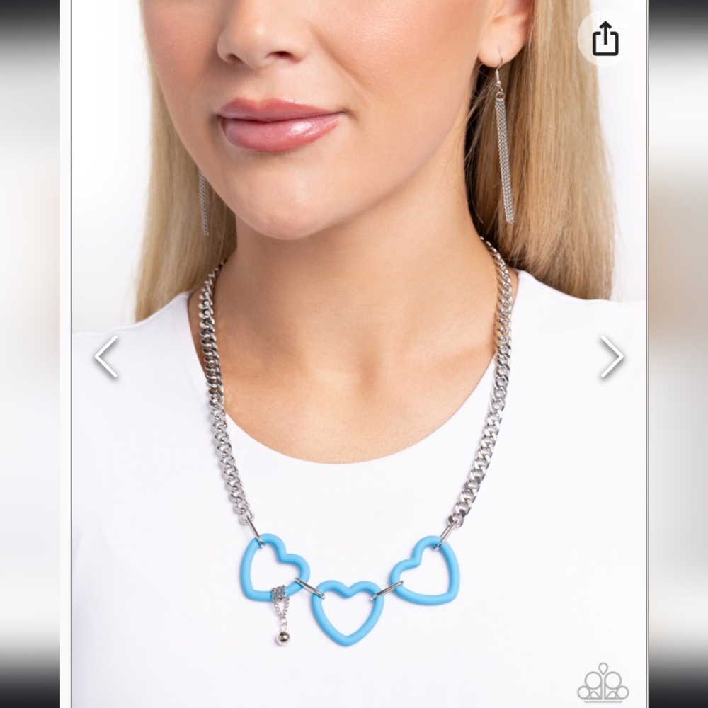 Heart Homage Blue Necklace 💙